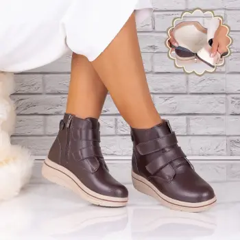 Ghete dama Imblanite Maro din Piele Naturala aida imagine