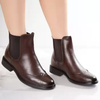 Ghete Dama Imblanite Mro din Piele Ecologica Tifani imagine