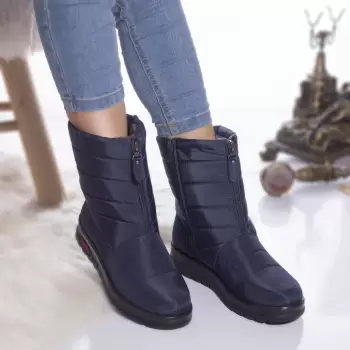 Ghete dama imblanite tonia fas impermeabil albastru imagine