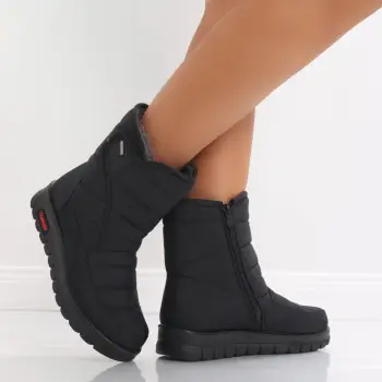 Ghete dama imblanite uma fas impermeabil negru imagine