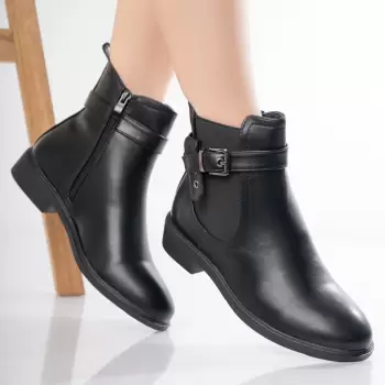 Ghete dama Negre din Piele Ecologica Haga imagine