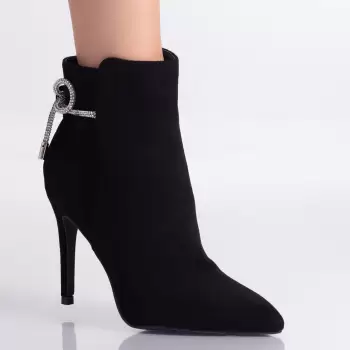 Ghete dama Negre din Piele Ecologica intoarsa Malki imagine