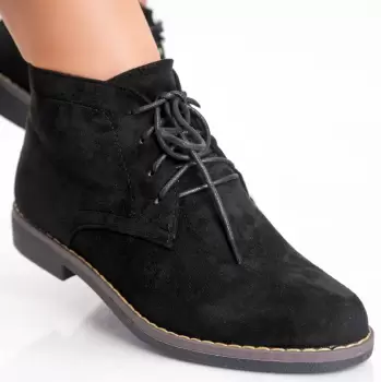 Ghete dama Negre din Piele Ecologica Intoarsa Rasina imagine