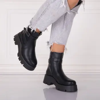 Ghete Dama Negre din Piele Ecologica Sivida imagine