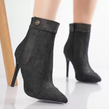 Ghete dama Negre din Textil-Blug Lonya imagine