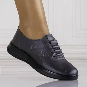 Pantofi casual akayla Gri piele ecologica imagine