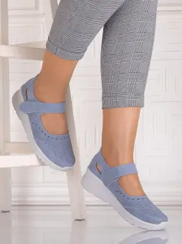 Pantofi casual Albastrii dama din Piele Ecologica Altoia imagine
