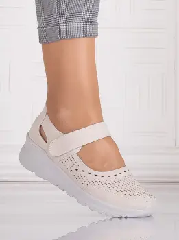 Pantofi casual Bej dama din Piele Ecologica Altoia imagine