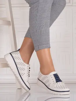 Pantofi casual Bej dama din Piele Ecologica Tusami imagine