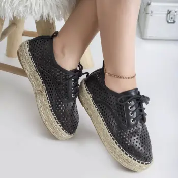 Pantofi casual bertha negru piele ecologica imagine