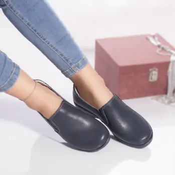 Pantofi casual ida piele naturala albastru imagine