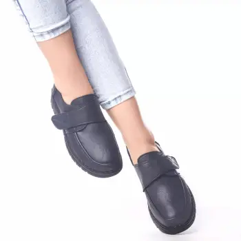 Pantofi casual julia albastru piele ecologica imagine