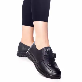 Pantofi casual kelli negru piele ecologica imagine