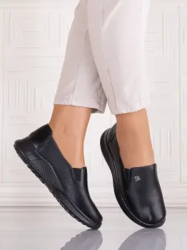 Pantofi casual Negrii dama din Piele Ecologica Aurasta imagine