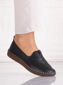 Pantofi casual Negrii dama din Piele Ecologica Belvina imagine