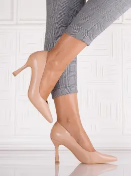 Pantofi dama Bej din Piele Ecologica Melizia imagine