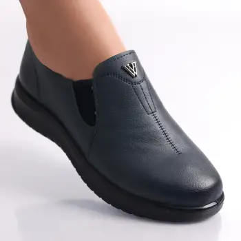 Pantofi dama casual Albastri din piele ecologica roy imagine