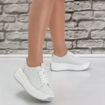 Pantofi dama casual Albi din Piele Naturala Amelsa imagine