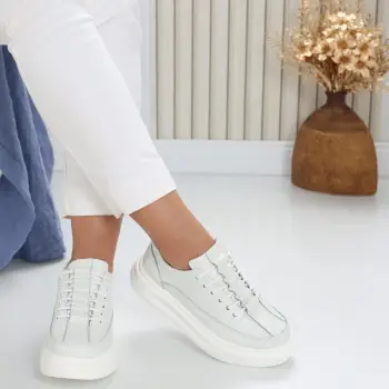 Pantofi dama casual Albi din Piele Naturala Clora imagine