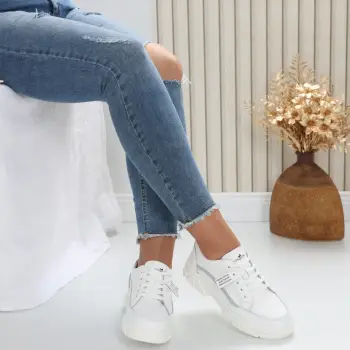 Pantofi dama casual Albi din Piele Naturala Mika imagine