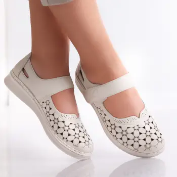 Pantofi dama casual Bej din Piele Ecologica Agali imagine