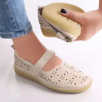 Pantofi dama casual Bej din Piele Ecologica Amata imagine