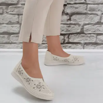 Pantofi dama casual Bej din Piele Ecologica Ilana imagine
