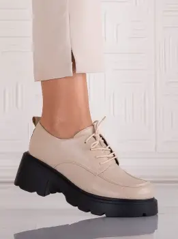 Pantofi dama casual Bej din Piele Ecologica Misayna imagine