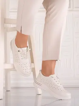 Pantofi dama Casual Bej din Piele Ecologica Nolya imagine