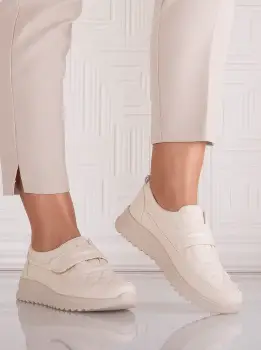 Pantofi dama Casual Bej din Piele Ecologica Osica imagine