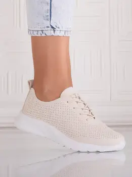 Pantofi dama Casual Bej din Piele Ecologica Rafira imagine