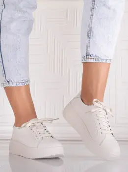 Pantofi dama casual Bej din Piele Naturala Aziva imagine