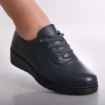 Pantofi dama casual Bleumarin din Piele Ecologica Idania imagine