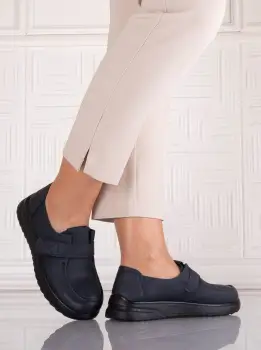 Pantofi dama Casual Bleumarin din Piele Ecologica Nedira imagine