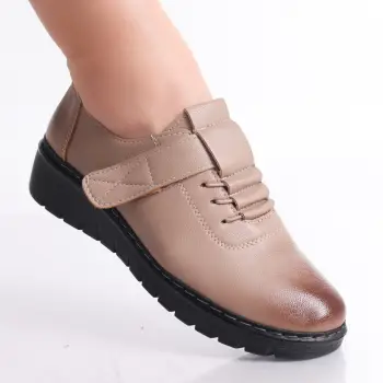 Pantofi dama casual Camel din Piele Ecologica Magaly imagine