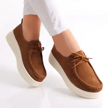 Pantofi dama casual Cmei din Piele Naturala Intoarsa Derina imagine