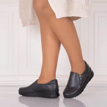 Pantofi dama casual Gri din Piele Ecologica Glorena imagine