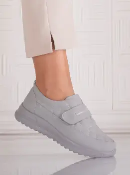 Pantofi dama Casual Gri din Piele Ecologica Osica imagine