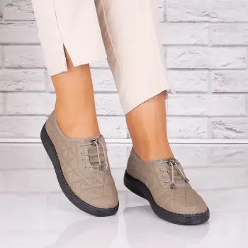 Pantofi dama casual Kaki din Piele Ecologica Acuna imagine