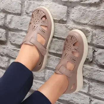 Pantofi dama casual Kaki din Piele Ecologica Benia imagine