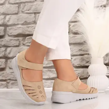 Pantofi dama casual Kaki din Piele Ecologica Rawda imagine