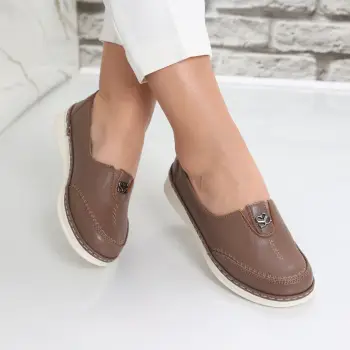 Pantofi dama casual Kaki din Piele Ecologica Suraia imagine