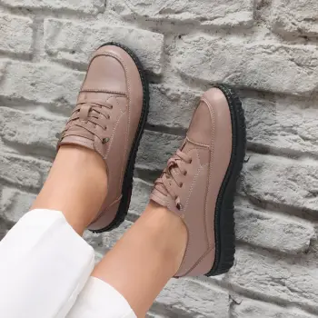 Pantofi dama casual Kaki din Piele Ecologica Turina imagine