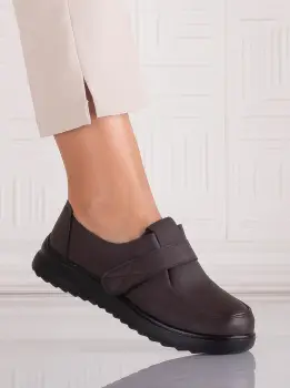 Pantofi dama Casual Maro din Piele Ecologica Nedira imagine