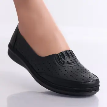 Pantofi dama casual Negri din Piele Ecologica Aluran imagine