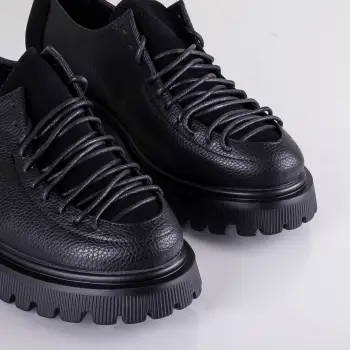 Pantofi dama casual Negri din piele ecologica Glenira imagine