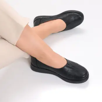 Pantofi dama casual Negri din Piele Ecologica Ilana imagine