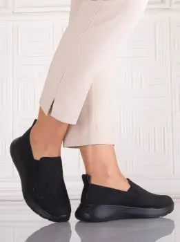 Pantofi dama Casual Negri din Piele Ecologica Irinea imagine