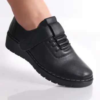 Pantofi dama casual Negri din Piele Ecologica Magaly imagine