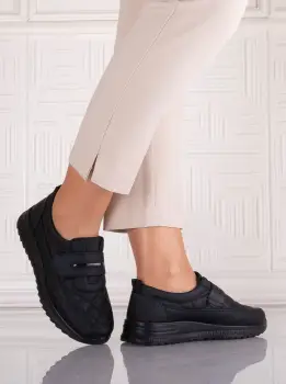 Pantofi dama Casual Negri din Piele Ecologica Osica imagine